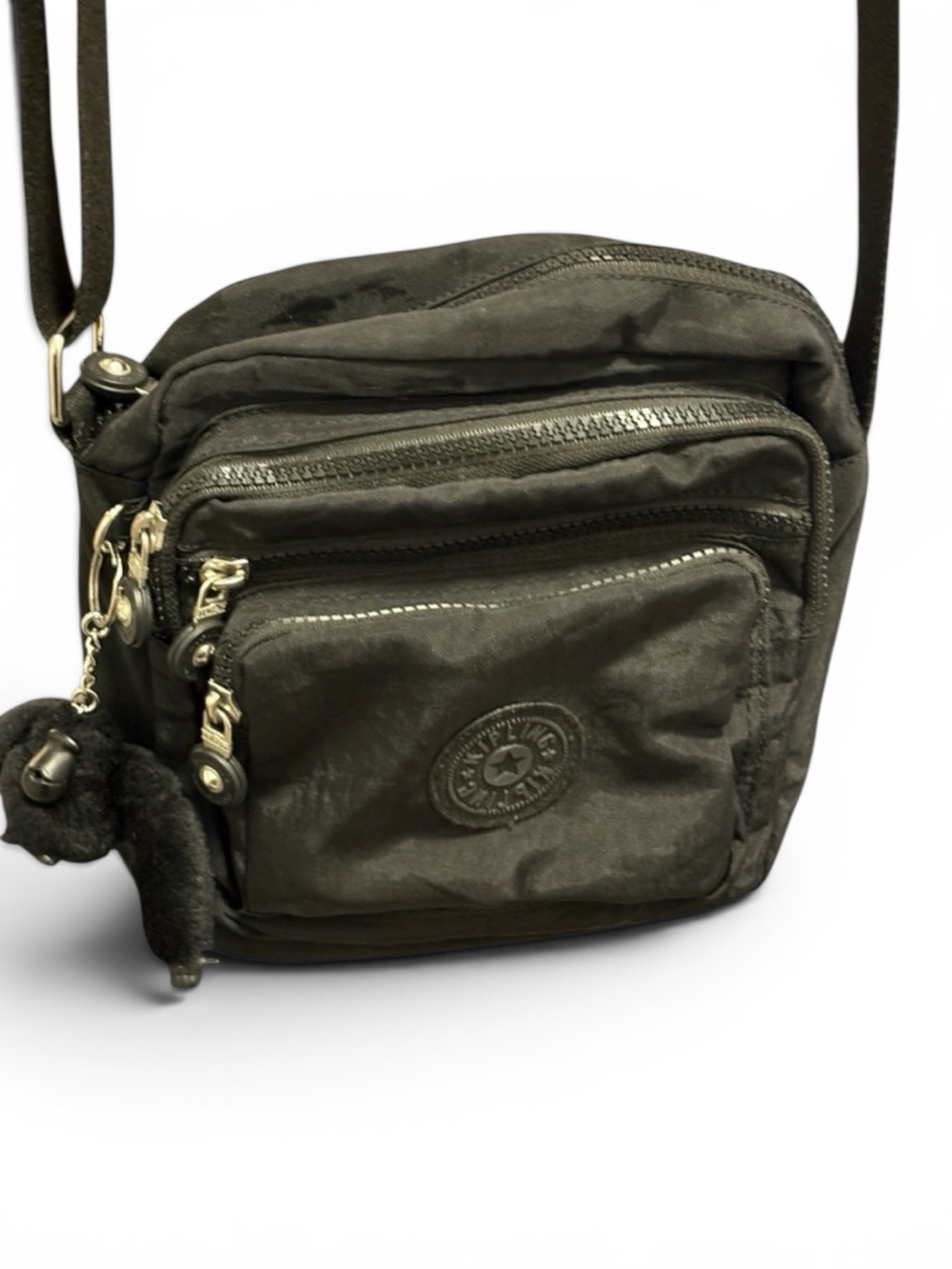 Small but mighty Kipling crossbody purse monkey keychain 9x9x3